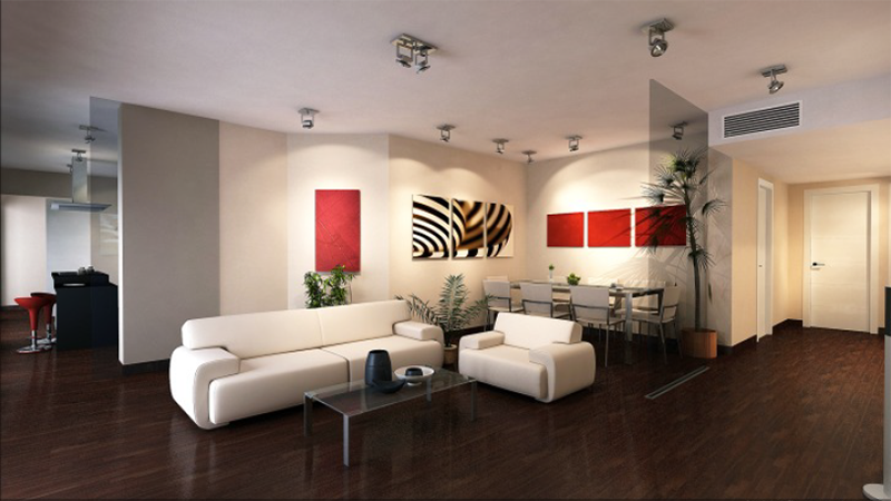 3d Visualisierung Wohnzimmer