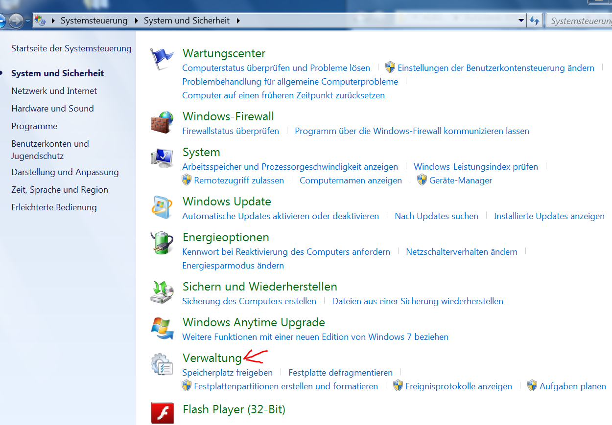 Veraltung von win7